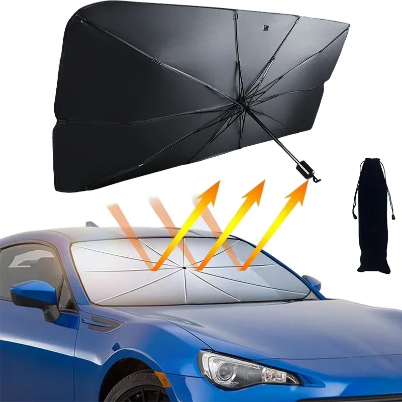 Car Sunshade Windshield Umbrella Foldable - Autozonnescherm opvouwbare paraplu zonnescherm voorruit bescherming