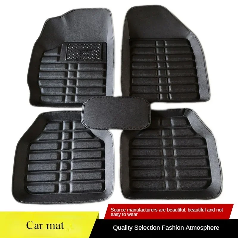 Car Floor Mats Universal Waterproof Leather - 5 stks Premium Gemakkelijk Schoon Waterdichte
