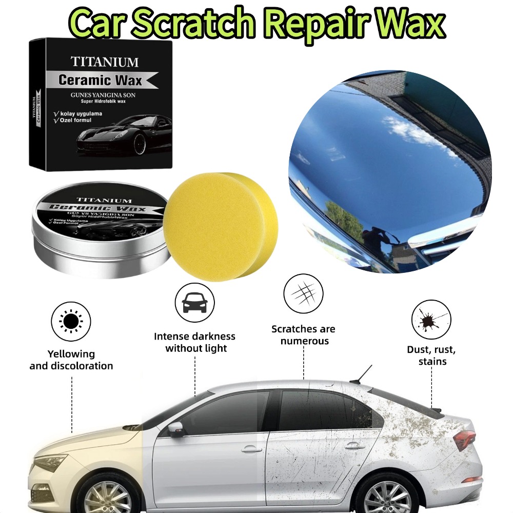 Car Scratch Repair Polishing Wax Paste - 100g Titanium Keramische Wax Crème Auto