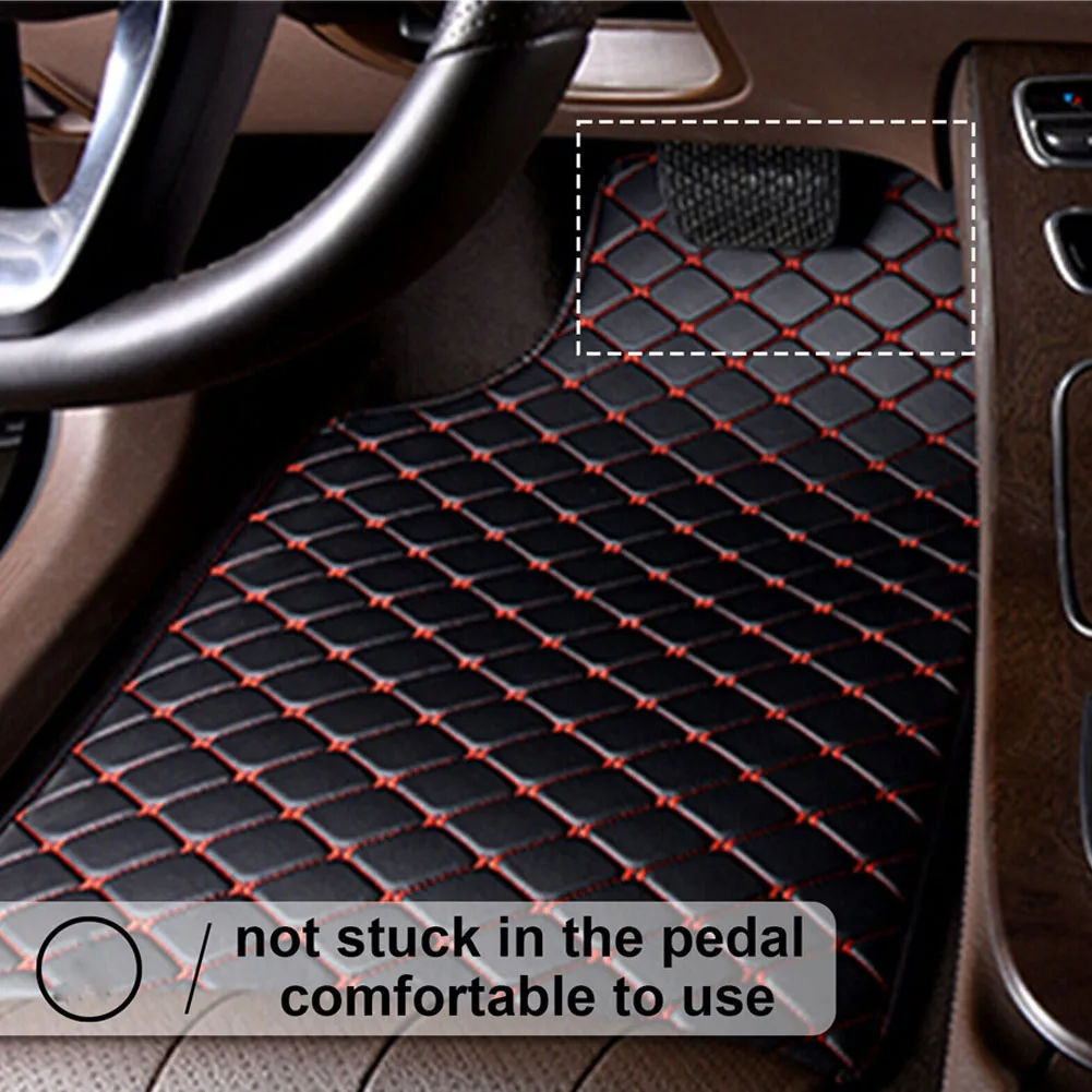 Car Floor Mats Universal Waterproof Leather - 5 STKS Universal Fit Auto Vloermatten