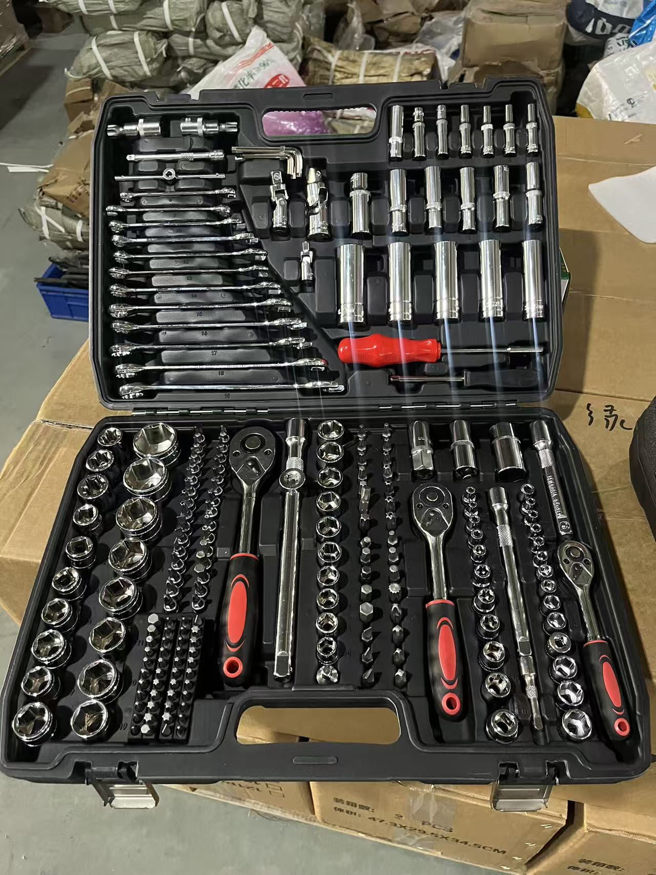 Auto Repair Tools - 216-delige doe-het-zelf autoreparatie gereedschapsset met handmatige