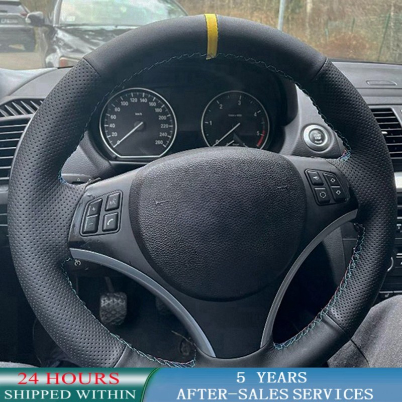 Car Steering Wheel Cover Anti Slip Breathable - Aangepaste Auto Stuurhoes Anti-Slip Napa Kunstleer