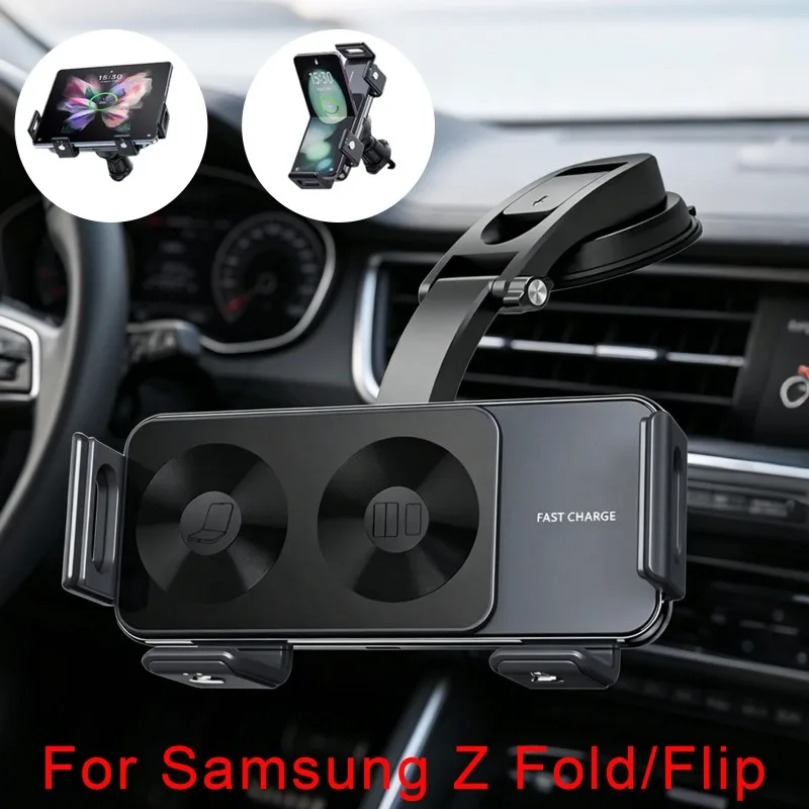 Wireless Car Charger Mount Fast Charging - Draadloze snellader voor auto met dubbele