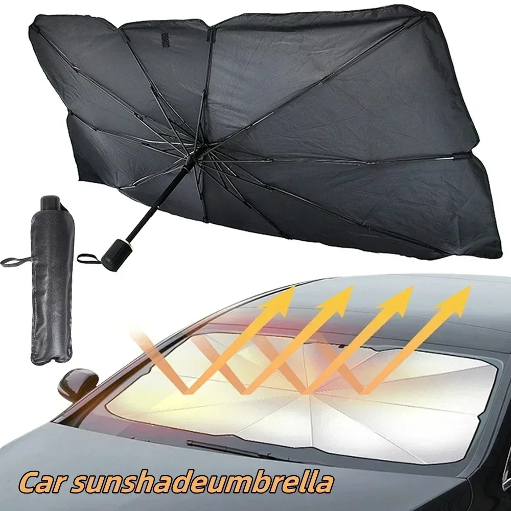 Car Sunshade Windshield Umbrella Foldable - Autozonnescherm, opvouwbaar, voorruitbescherming tegen UV-straling en