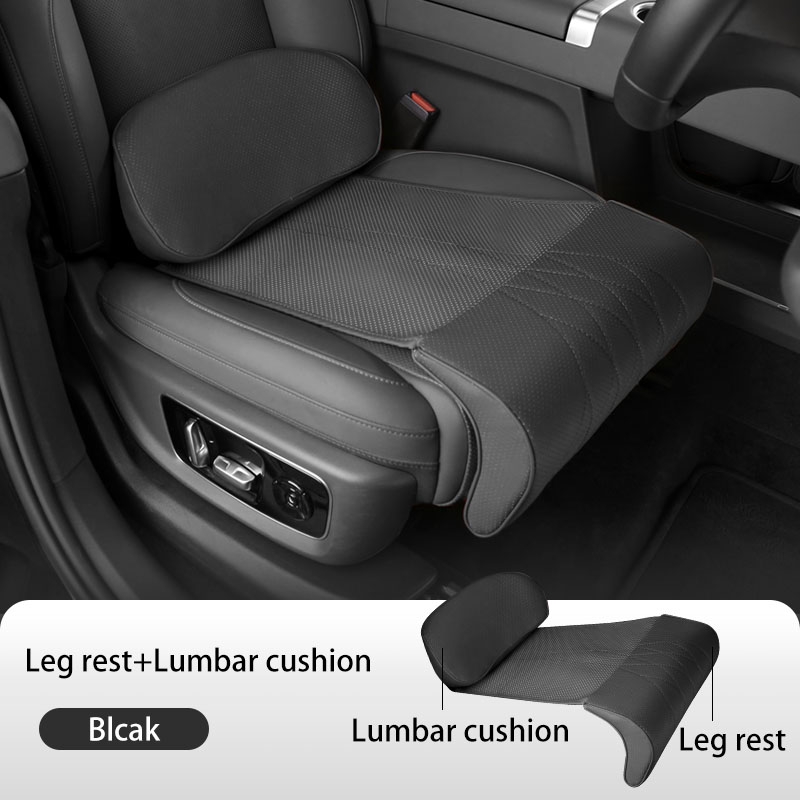 Memory Foam Car Neck Pillow Lumbar Support - Nappa lederen beensteun verlengstuk zittinghoes memory