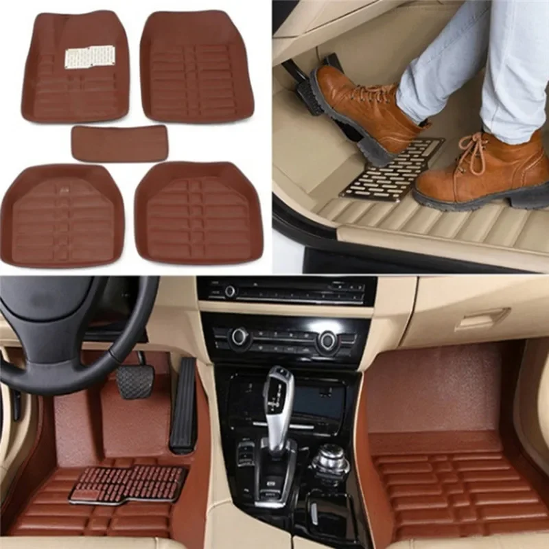 Car Floor Mats Universal Waterproof Leather - NIEUWE Luxe Lederen Auto Vloermatten Voor