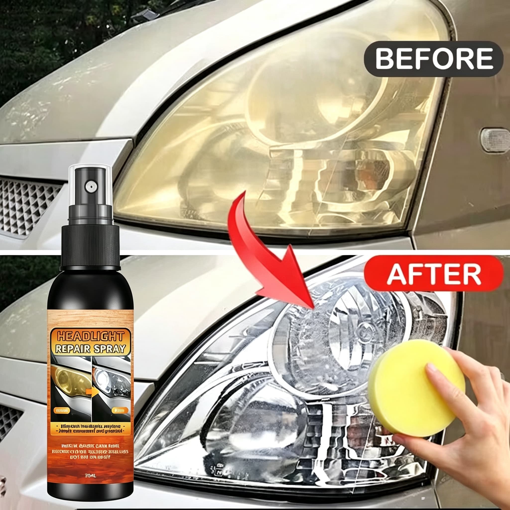 Car Scratch Repair Polishing Wax Paste - Autolamp Restauratie Polijstset - Krasverwijderaar &