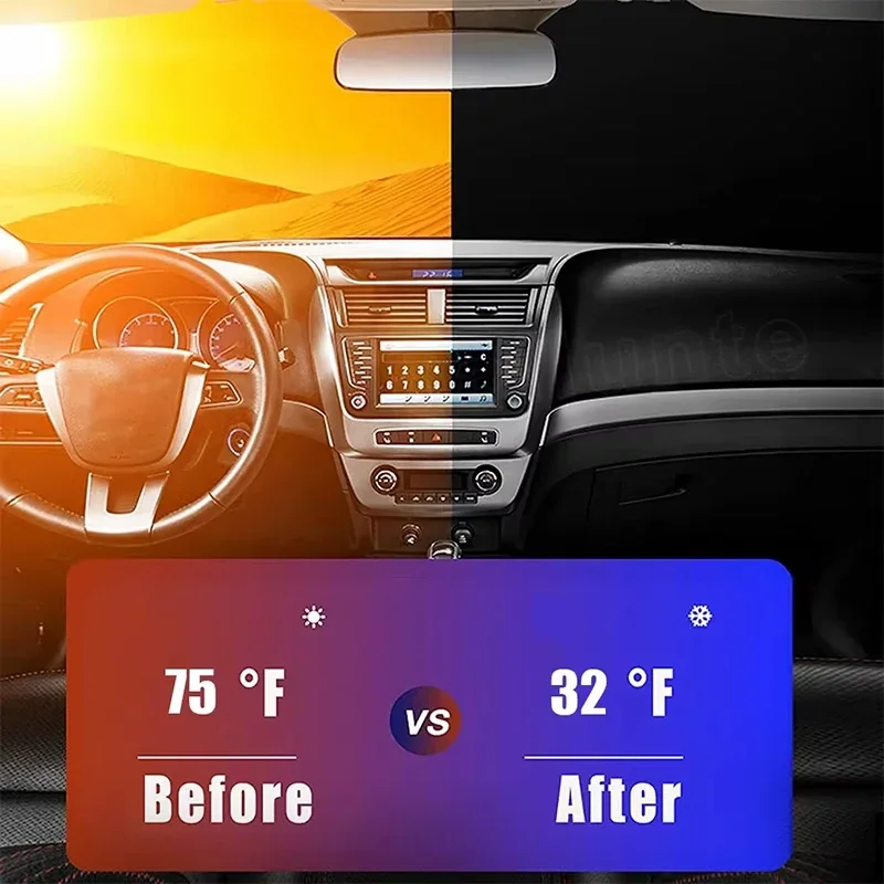 Autozonnescherm UV-reflectie v - Car Sunshade Windshield Umbrella Foldable recensie en prijs