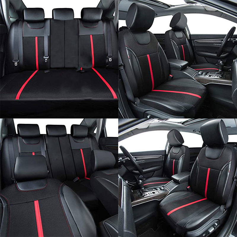AUTOKING PU Lederen en Mesh St - Leather Car Seat Covers Full Set Universal recensie en prijs