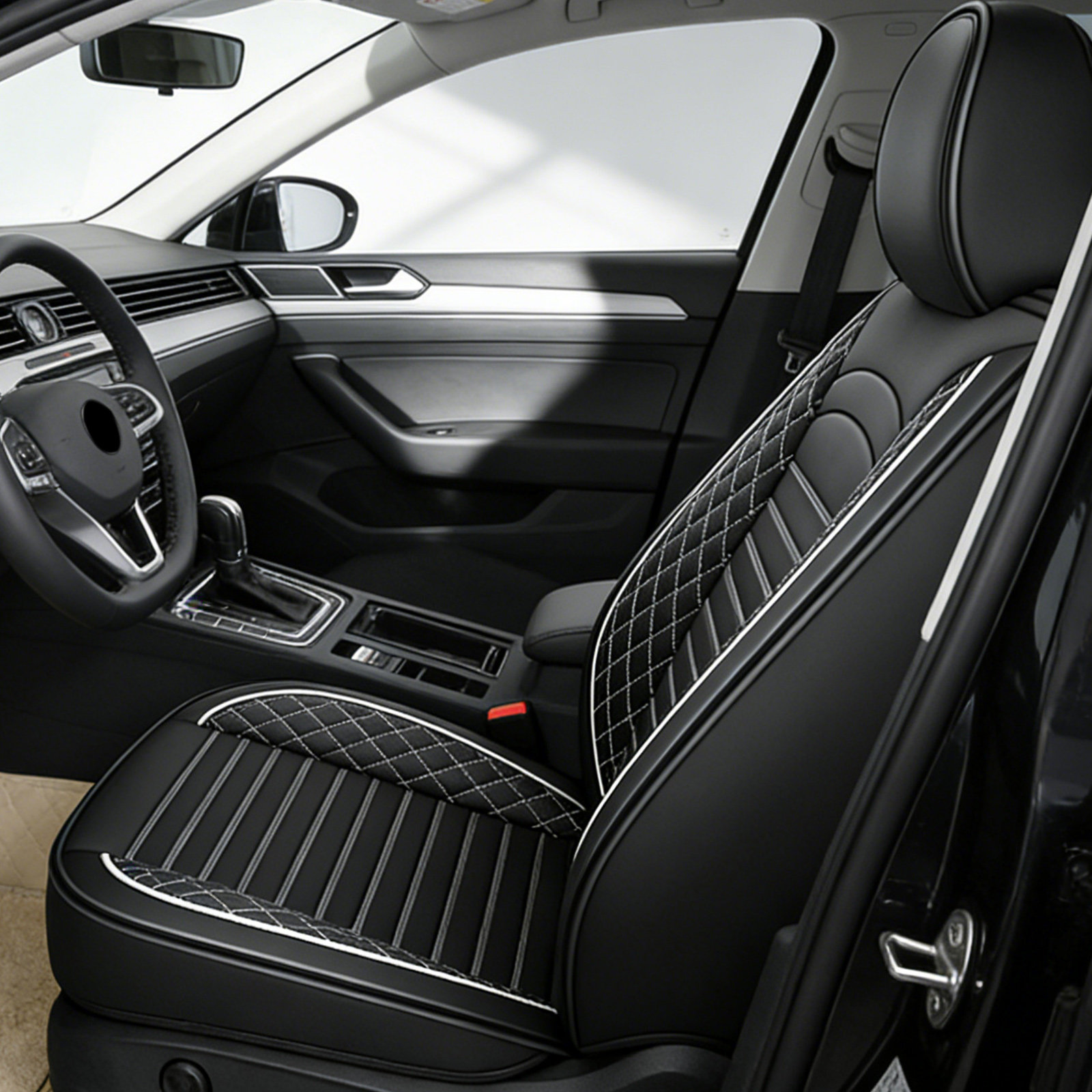 1 set universele autostoelhoes - Leather Car Seat Covers Full Set Universal recensie en prijs