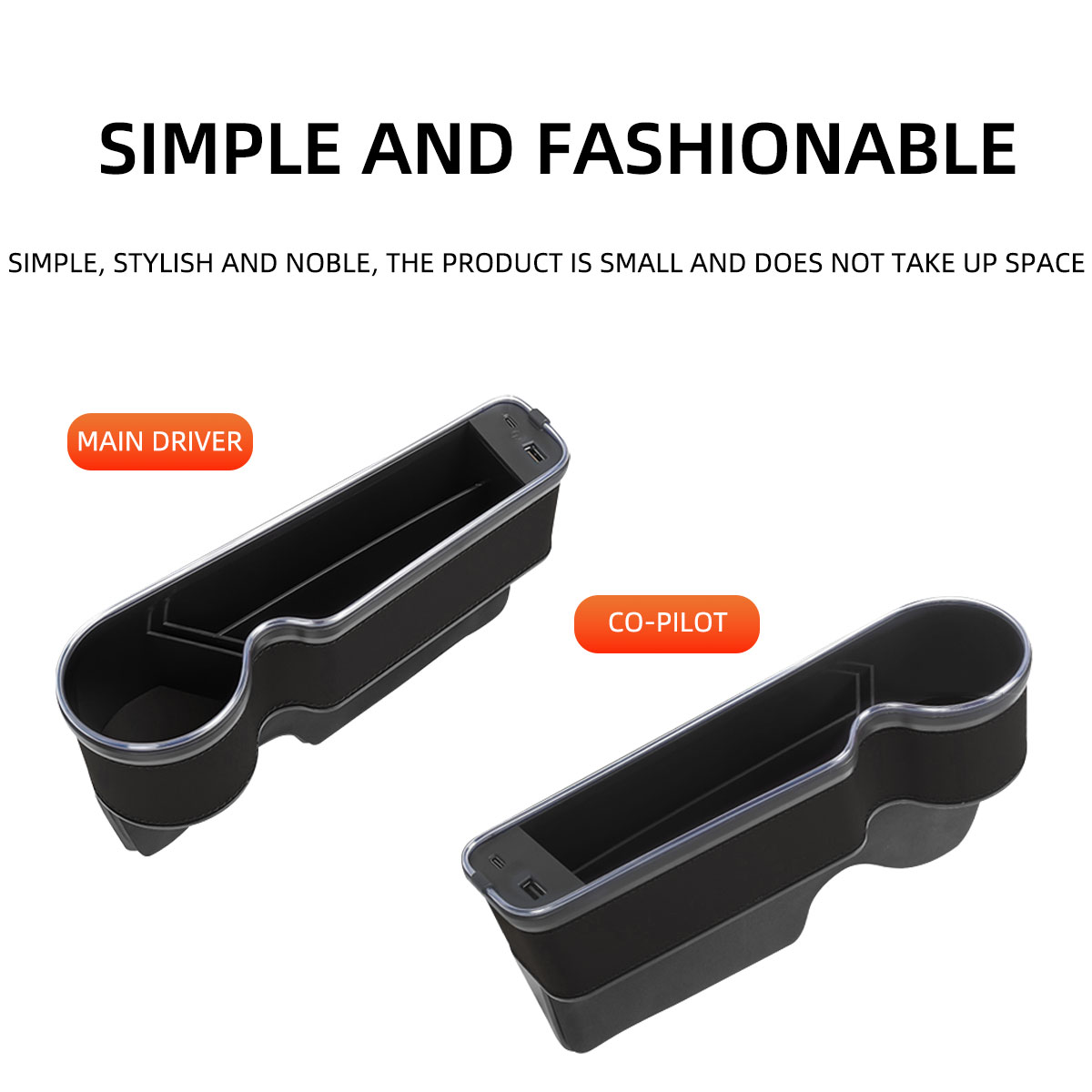 Autostoel kierenopvuller met b - Seat Gap Filler Organizer With Usb Charger recensie en prijs