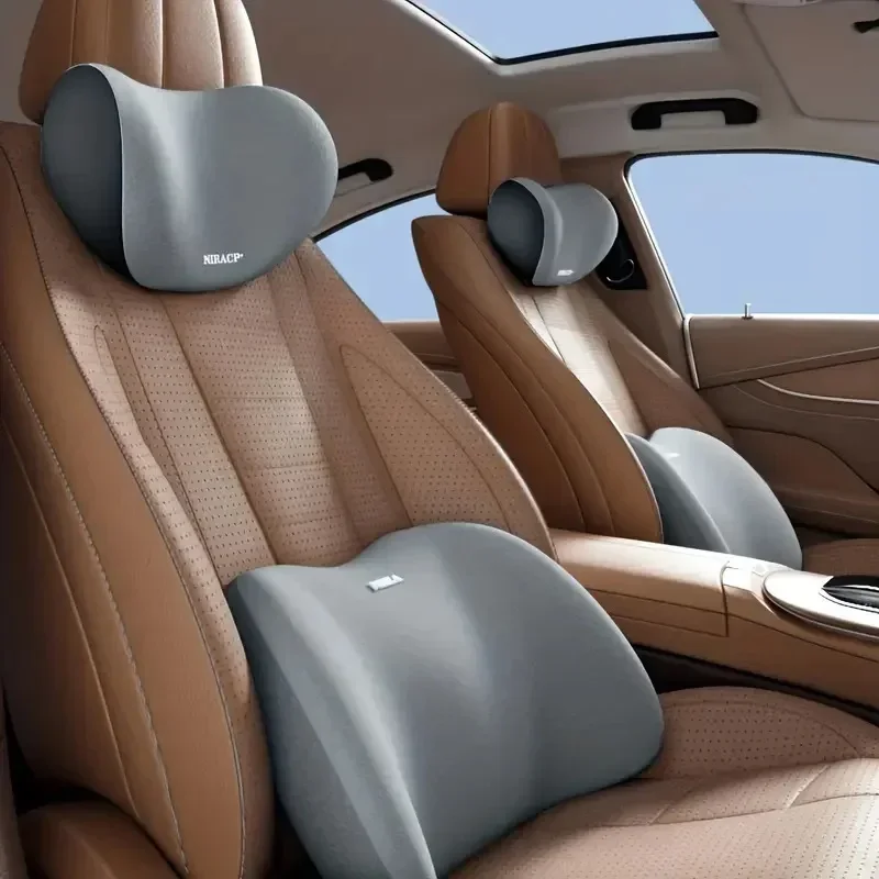 Auto nekkussen beschermer traa - Memory Foam Car Neck Pillow Lumbar Support recensie en prijs