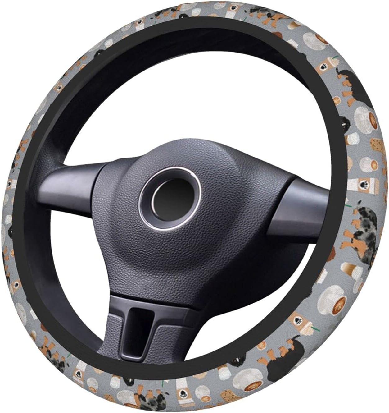 Teckel Leuke Hond Grijze Stuur - Car Steering Wheel Cover Anti Slip Breathable recensie en prijs