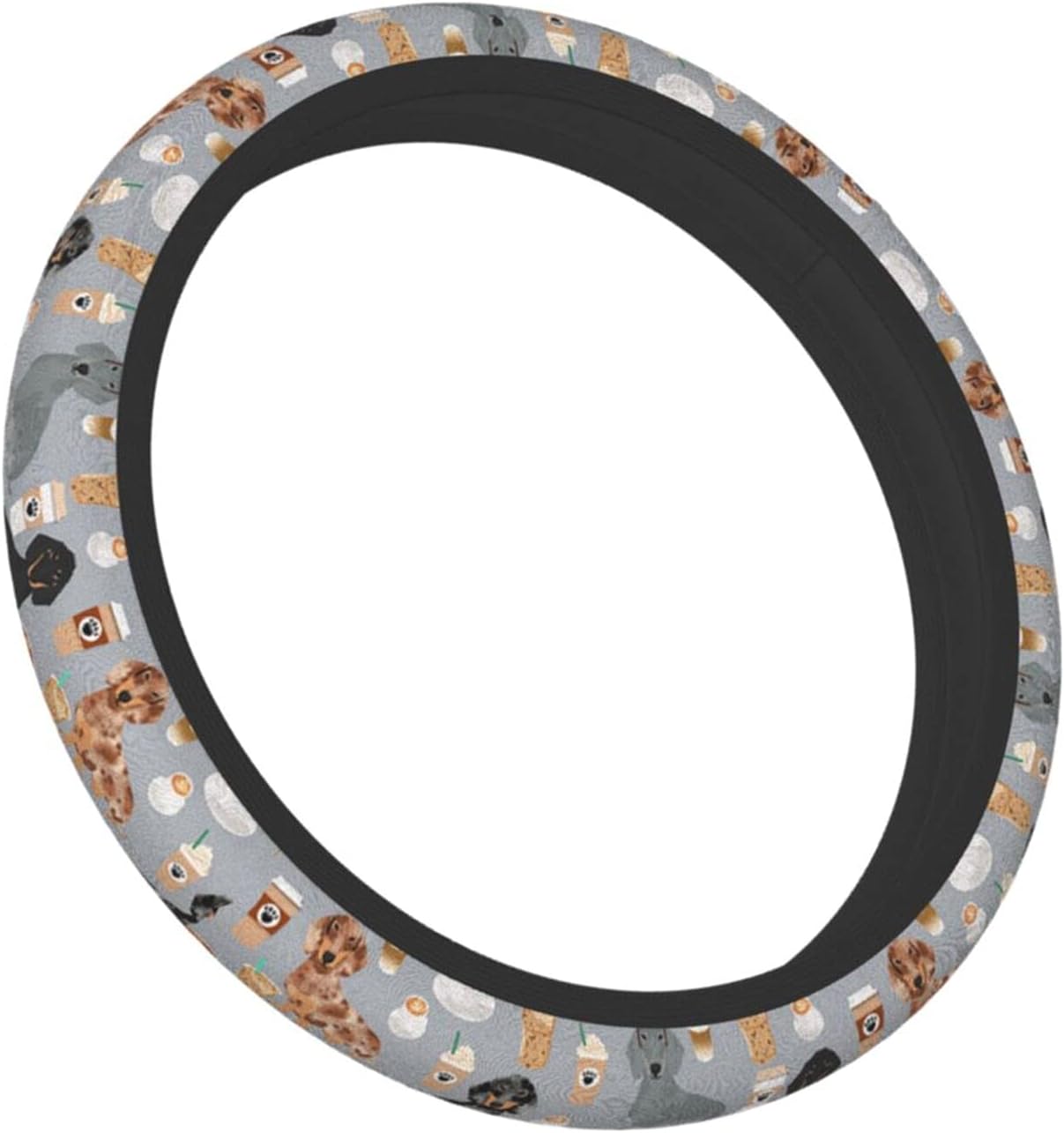 Teckel Leuke Hond Grijze Stuur - Car Steering Wheel Cover Anti Slip Breathable recensie en prijs
