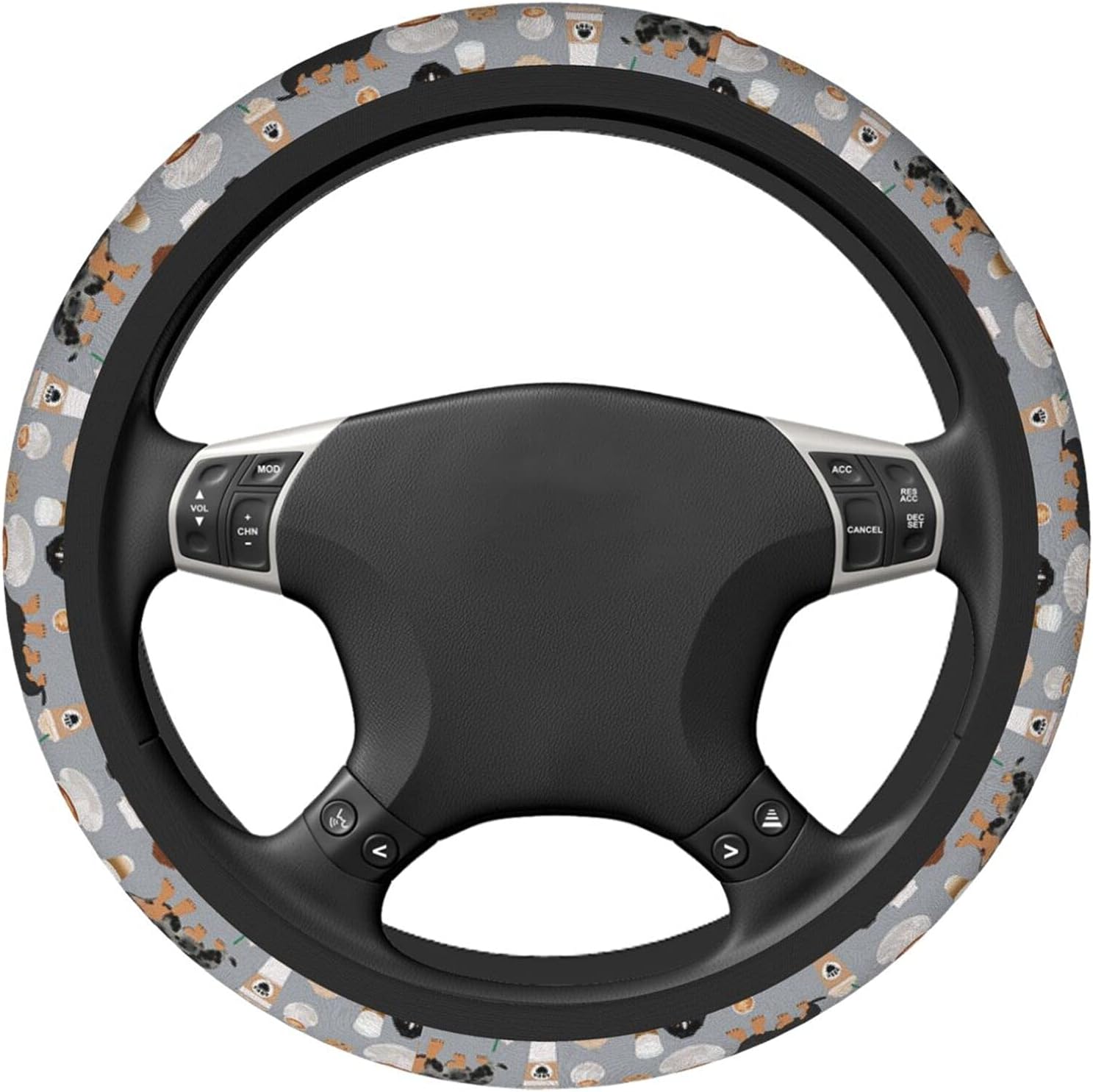 Teckel Leuke Hond Grijze Stuur - Car Steering Wheel Cover Anti Slip Breathable recensie en prijs