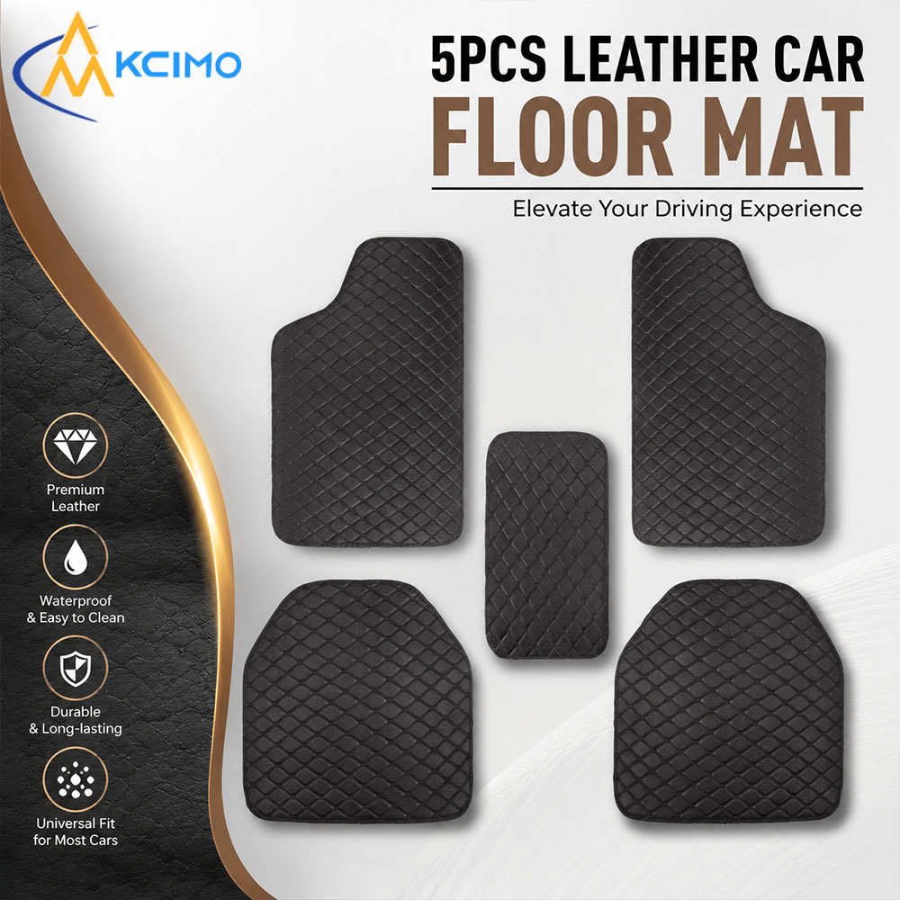 Universele 5-delige lederen au - Car Floor Mats Universal Waterproof Leather recensie en prijs