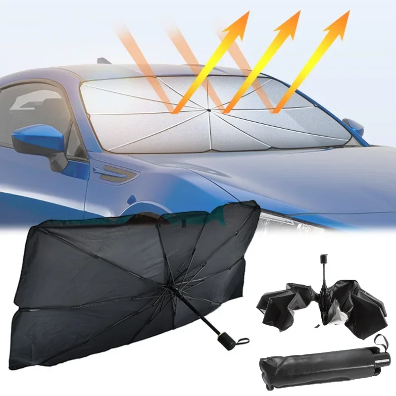 Autozonnescherm, opvouwbare pa - Car Sunshade Windshield Umbrella Foldable recensie en prijs