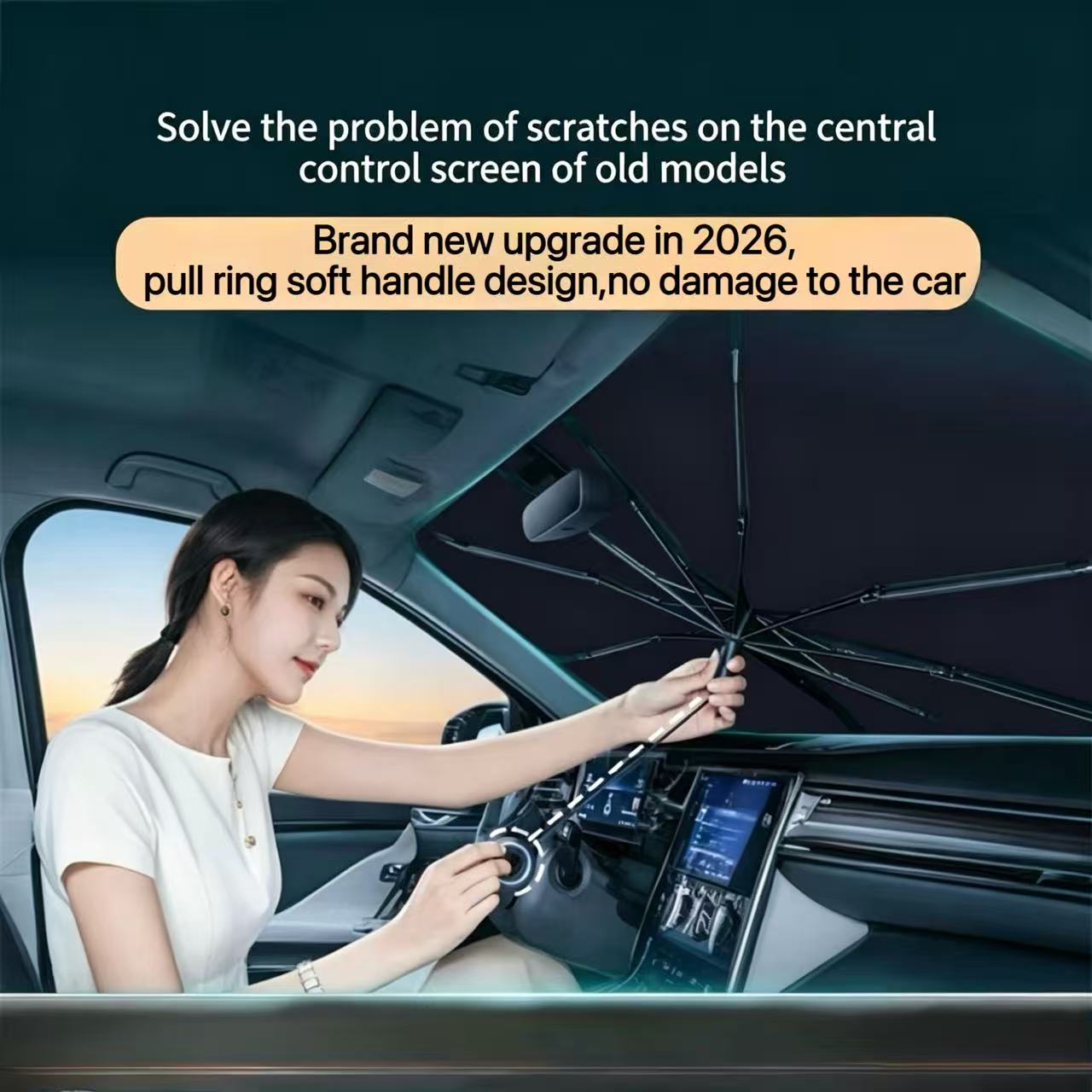 Voor BMW X1 F48 2016 2017 2018 - Car Sunshade Windshield Umbrella Foldable recensie en prijs