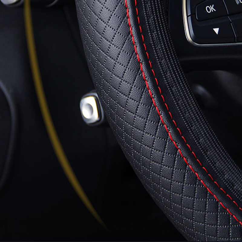 Auto Stuurhoes Anti Slip Pu Le - Car Steering Wheel Cover Anti Slip Breathable recensie en prijs