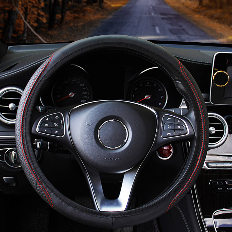 Auto Stuurhoes Anti Slip Pu Le - Car Steering Wheel Cover Anti Slip Breathable recensie en prijs