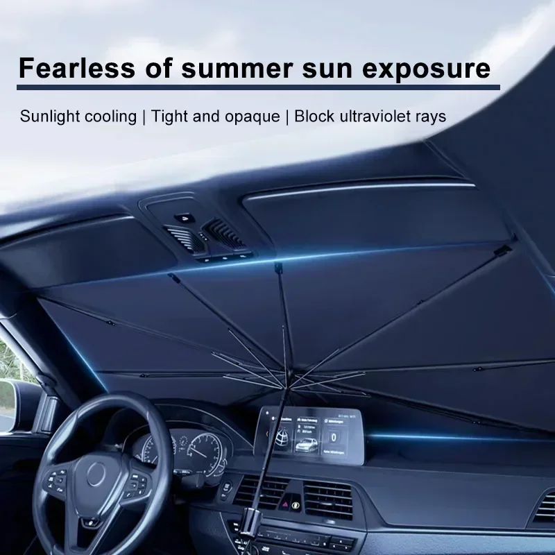 Autozonnescherm, windscherm, p - Car Sunshade Windshield Umbrella Foldable recensie en prijs