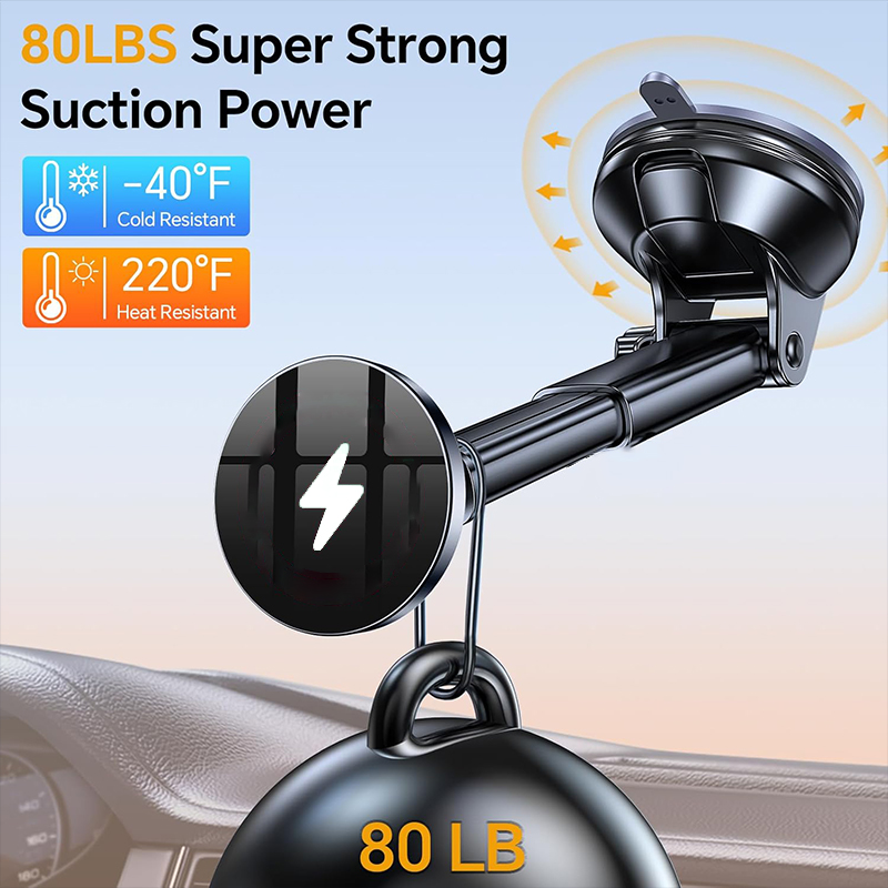 UYUXIO 15 W Snel Opladen Magne - Wireless Car Charger Mount Fast Charging recensie en prijs