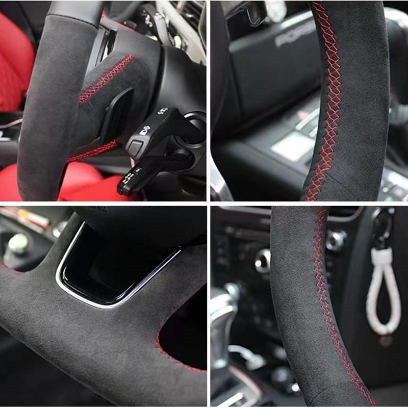 Aangepaste Auto Stuurhoes Anti - Car Steering Wheel Cover Anti Slip Breathable recensie en prijs