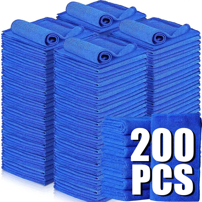 10/200PCS Microfiber Car Clean - Microfiber Car Drying Towel Super Absorbent recensie en prijs