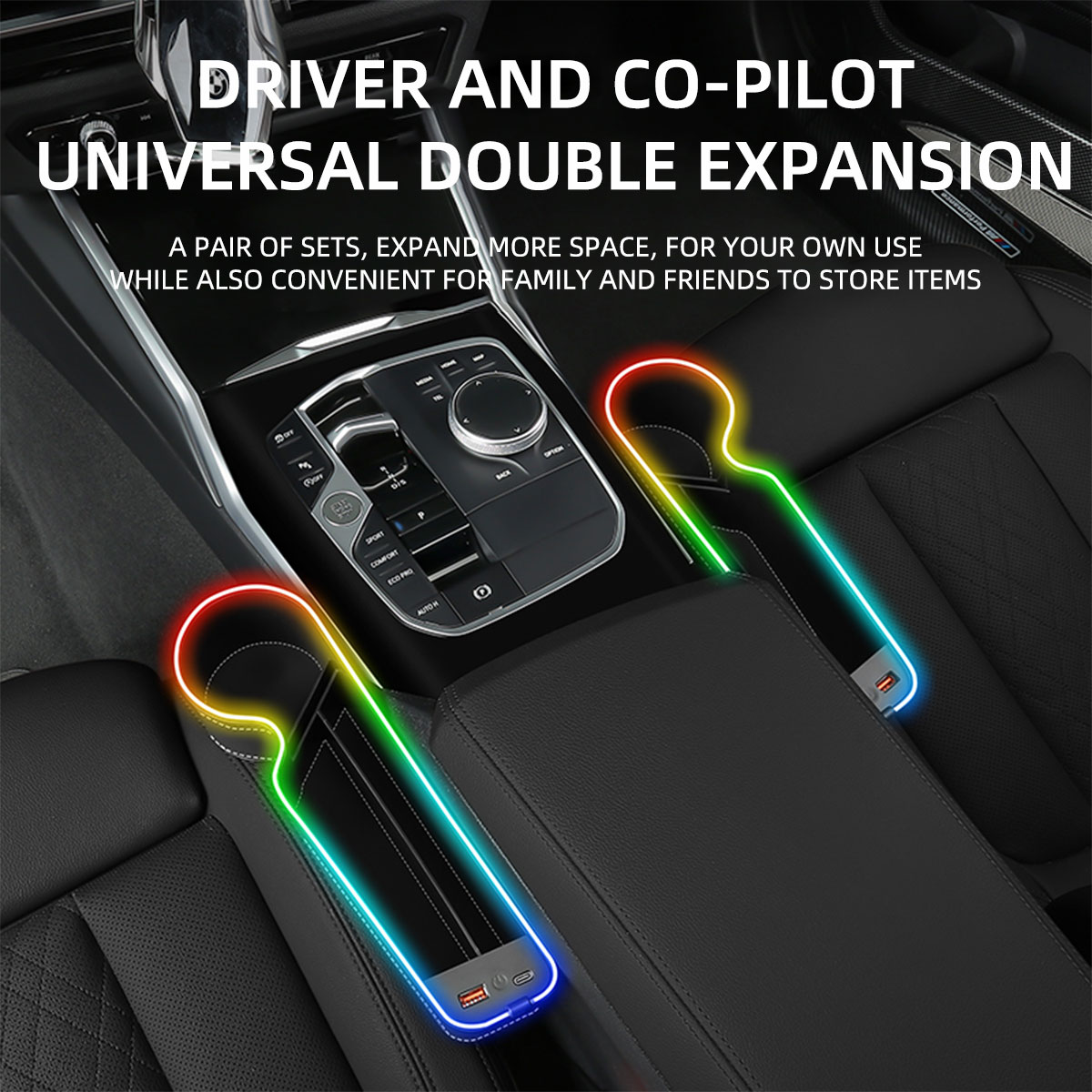 Autostoel kierenopvuller beker - Seat Gap Filler Organizer With Usb Charger recensie en prijs