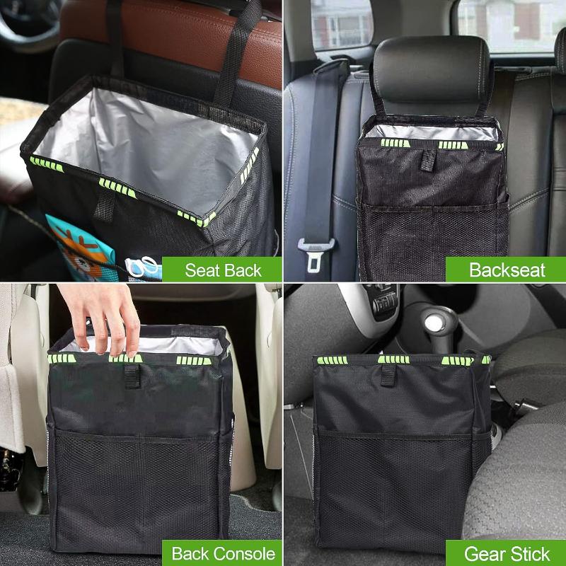 Autoafvalbak zonder boren nodi - Waterproof Car Trash Can With Lid recensie en prijs