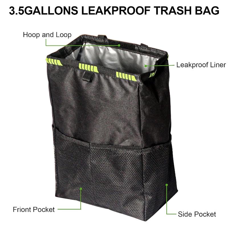 Autoafvalbak zonder boren nodi - Waterproof Car Trash Can With Lid recensie en prijs