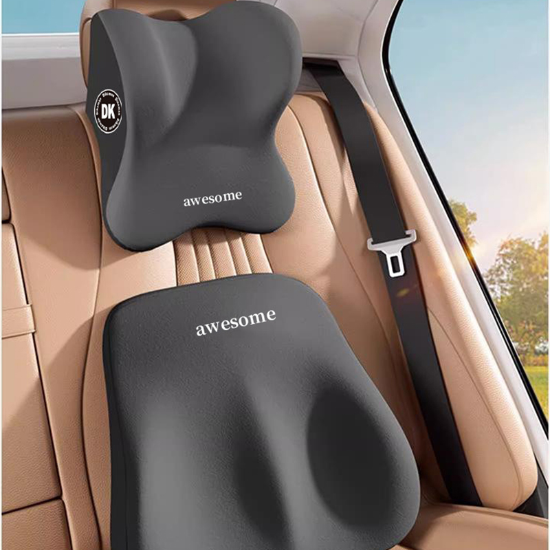 Auto nekkussen & lendensteun s - Memory Foam Car Neck Pillow Lumbar Support recensie en prijs