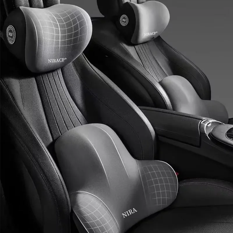 Nieuw traagschuim nekkussen vo - Memory Foam Car Neck Pillow Lumbar Support recensie en prijs
