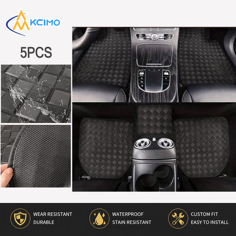 5 stuks diamantrooster PVC led - Car Floor Mats Universal Waterproof Leather recensie en prijs