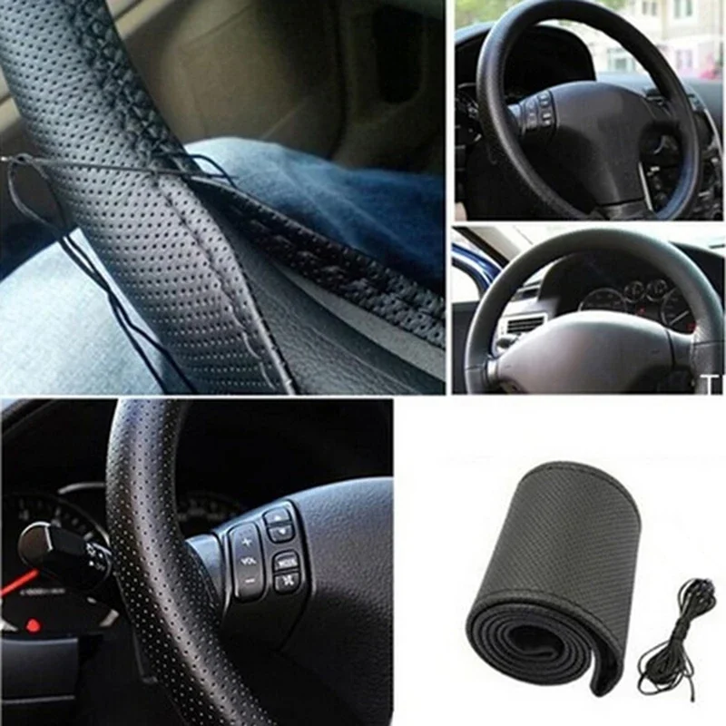 Universele Lederen Auto Stuur  - Car Steering Wheel Cover Anti Slip Breathable recensie en prijs