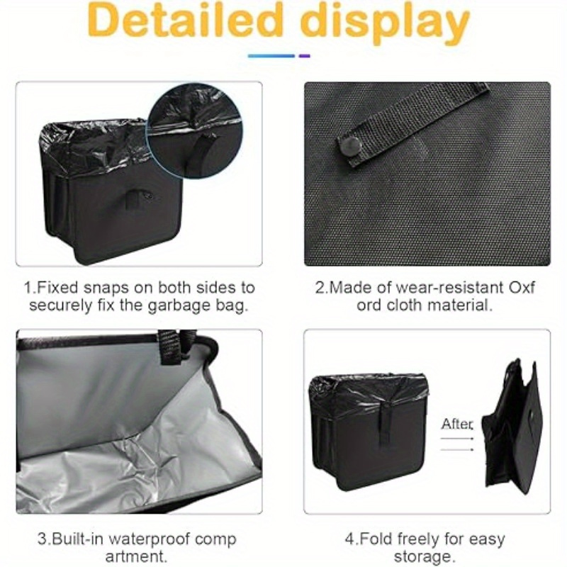 Multifunctionele waterdichte o - Waterproof Car Trash Can With Lid recensie en prijs