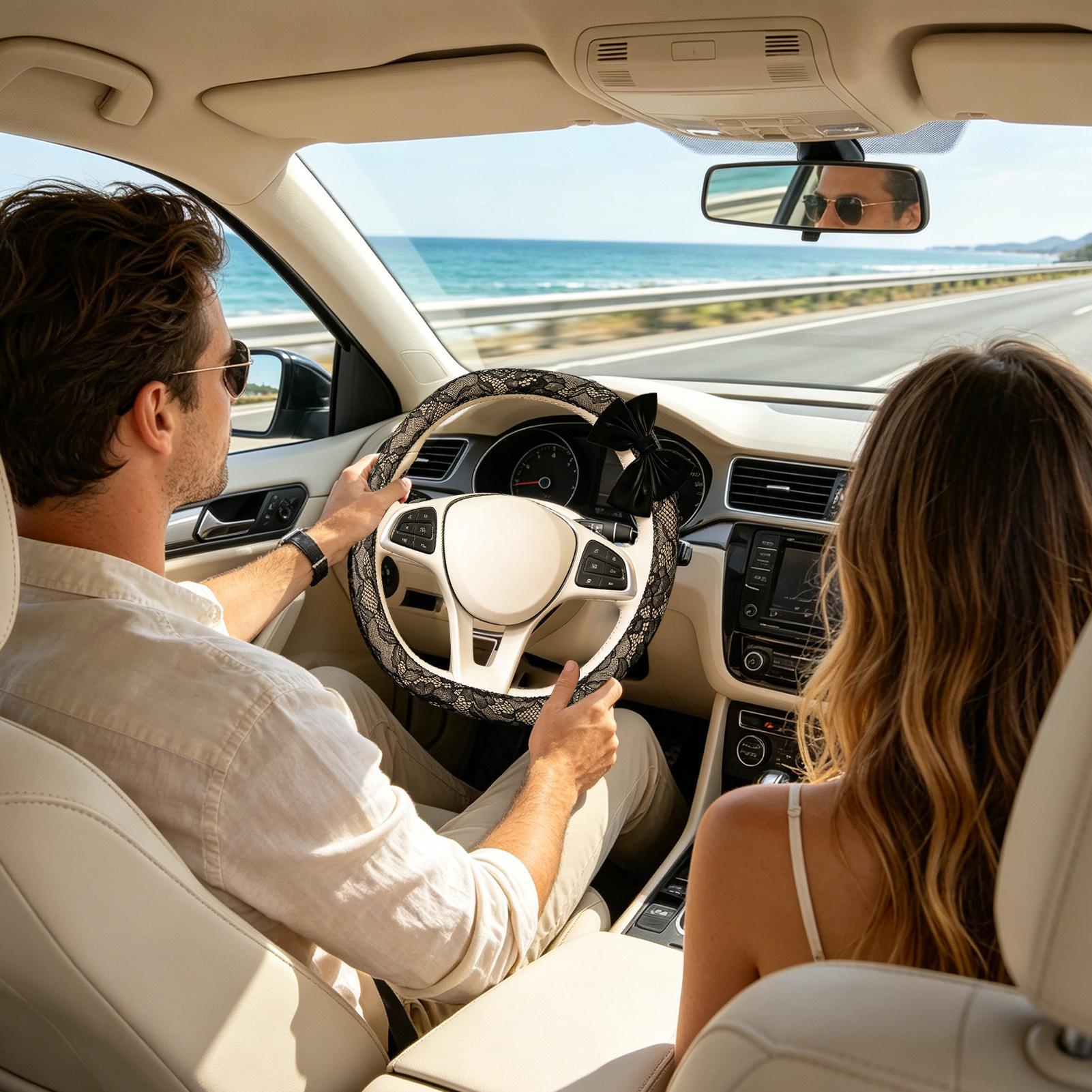 Leuke strikkant autostuurhoes  - Car Steering Wheel Cover Anti Slip Breathable recensie en prijs