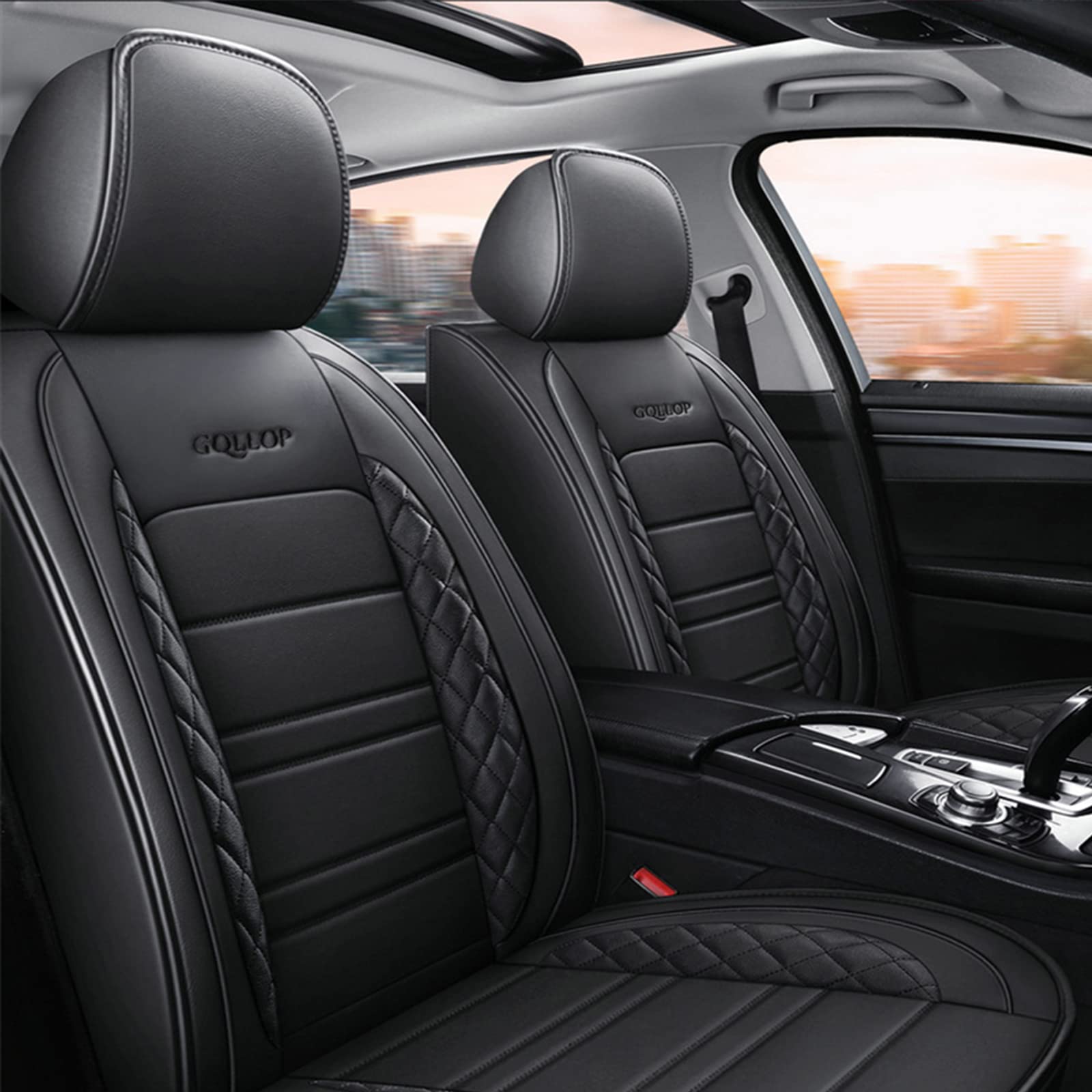 Autostoelkussenhoes, PU ledere - Leather Car Seat Covers Full Set Universal recensie en prijs