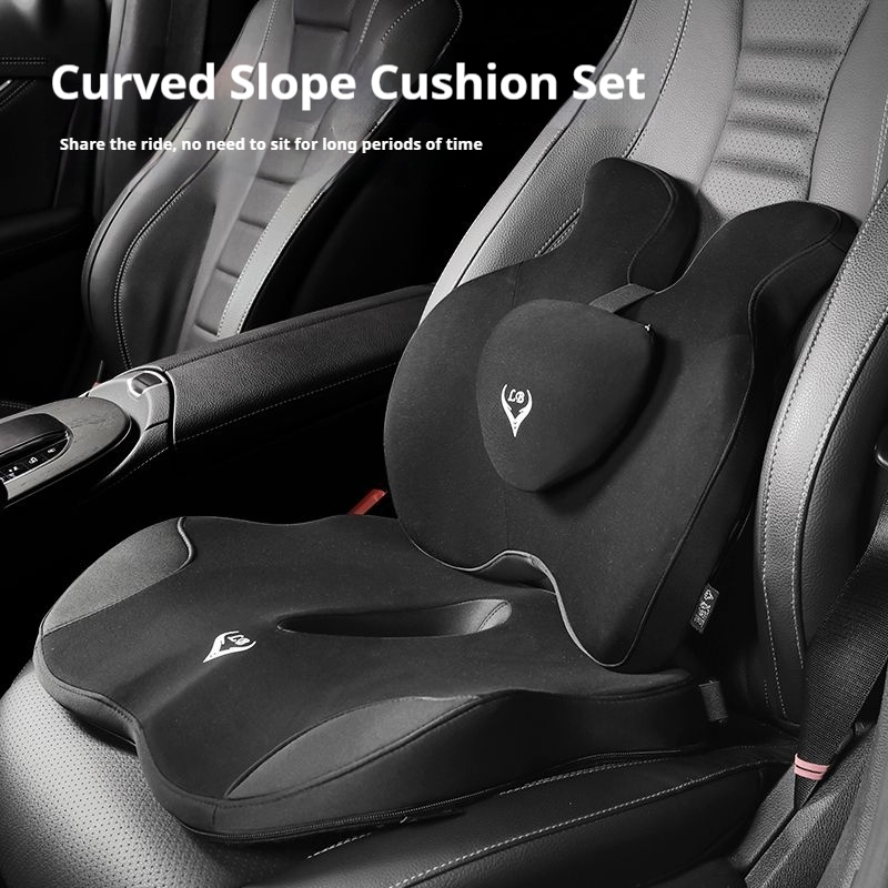 Traagschuim Bureaustoel Kussen - Memory Foam Car Neck Pillow Lumbar Support recensie en prijs