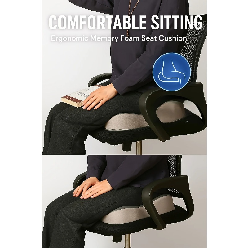 1 Stuks Ergonomisch Memory Foa - Memory Foam Car Neck Pillow Lumbar Support recensie en prijs