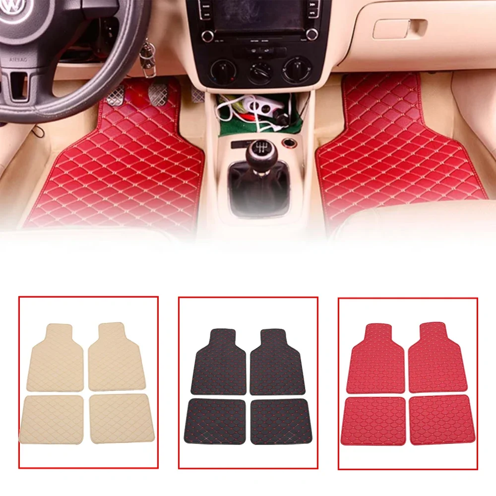 Autovloermatten 4-delige set,  - Car Floor Mats Universal Waterproof Leather recensie en prijs
