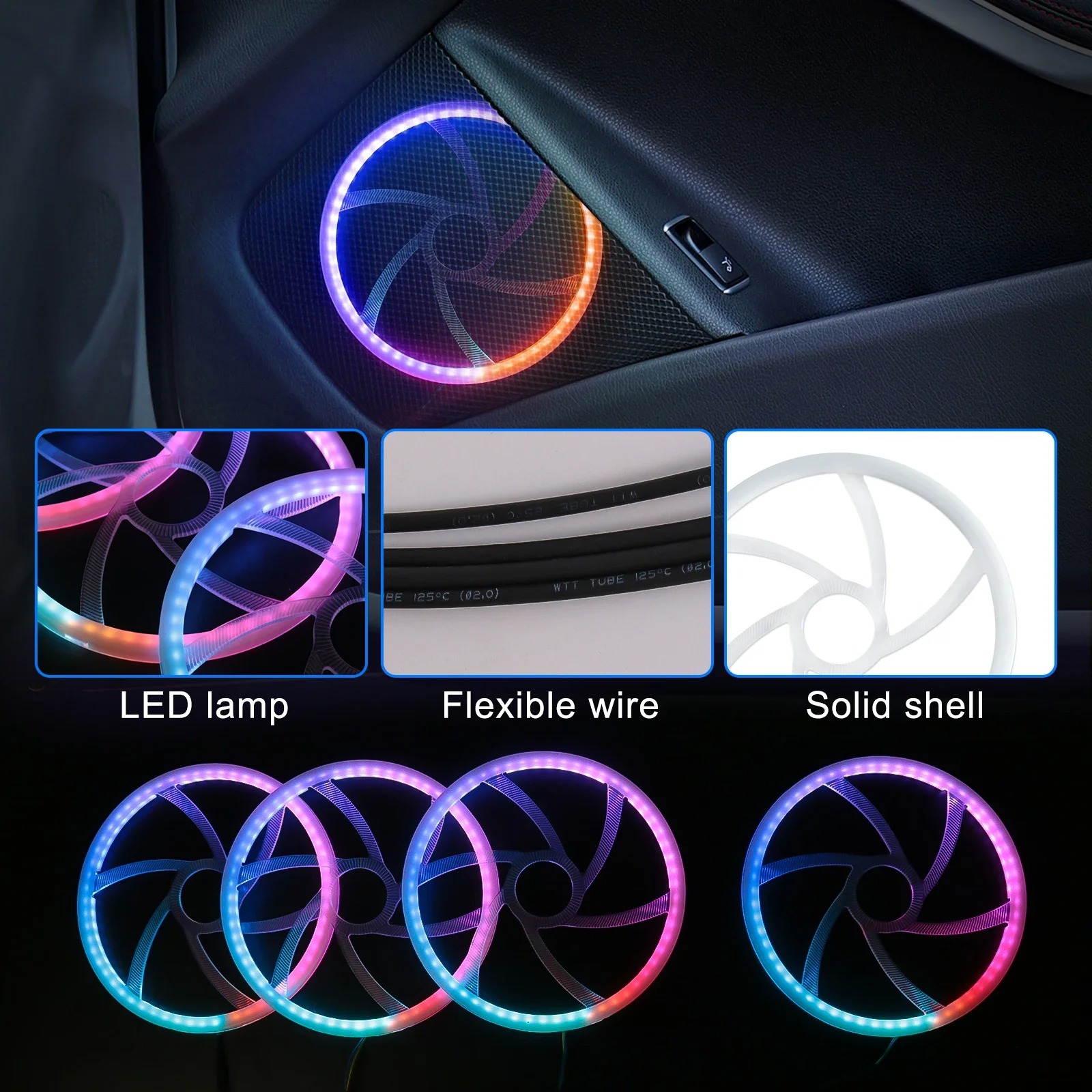22-in-1 Premium Automotive LED - Led Ambient Interior Car Lights App Control recensie en prijs