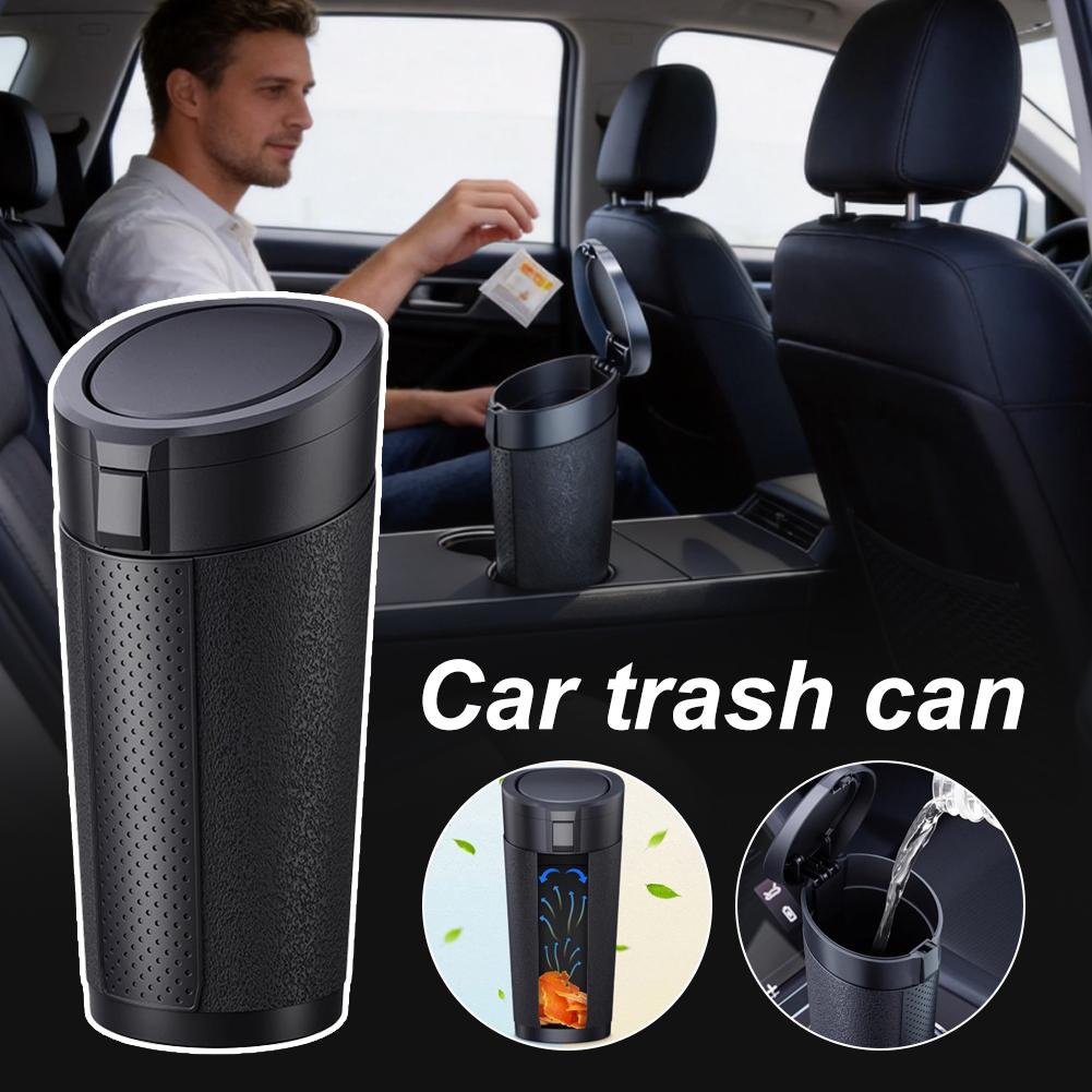 Draagbare auto-afvalbak met dr - Waterproof Car Trash Can With Lid recensie en prijs