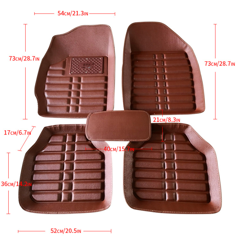 NIEUWE auto vloer Voet mat Voo - Car Floor Mats Universal Waterproof Leather recensie en prijs