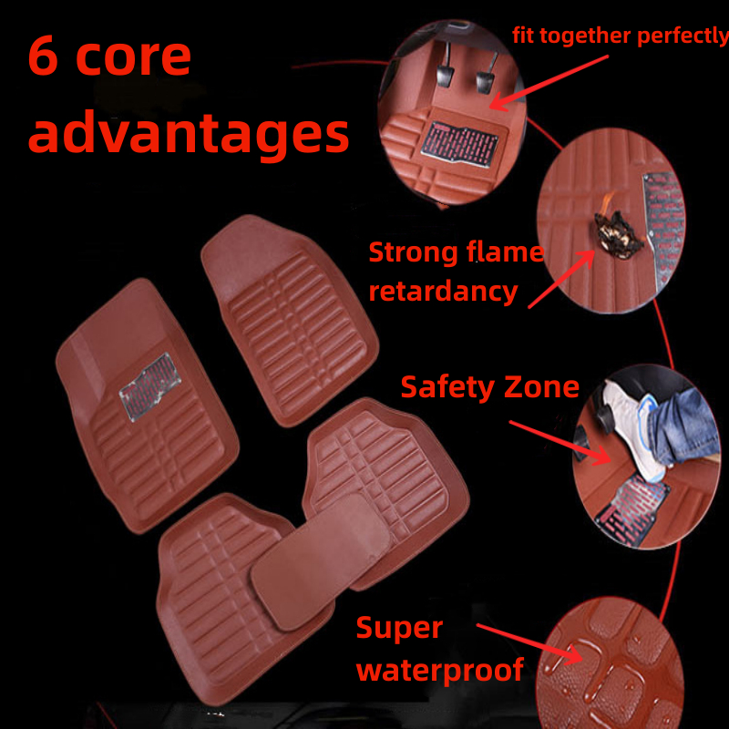 NIEUWE auto vloer Voet mat Voo - Car Floor Mats Universal Waterproof Leather recensie en prijs