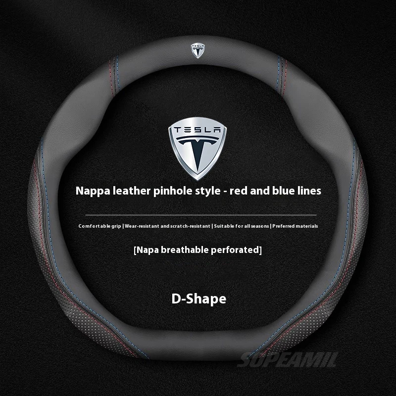 Tesla Model 3-model Y Model S  - Car Steering Wheel Cover Anti Slip Breathable recensie en prijs