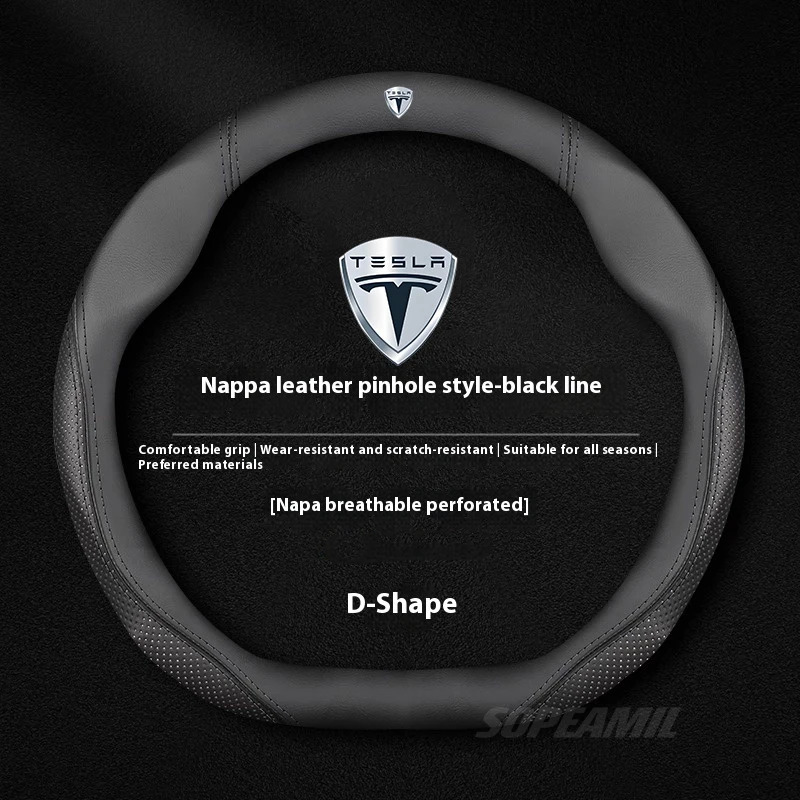 Tesla Model 3-model Y Model S  - Car Steering Wheel Cover Anti Slip Breathable recensie en prijs