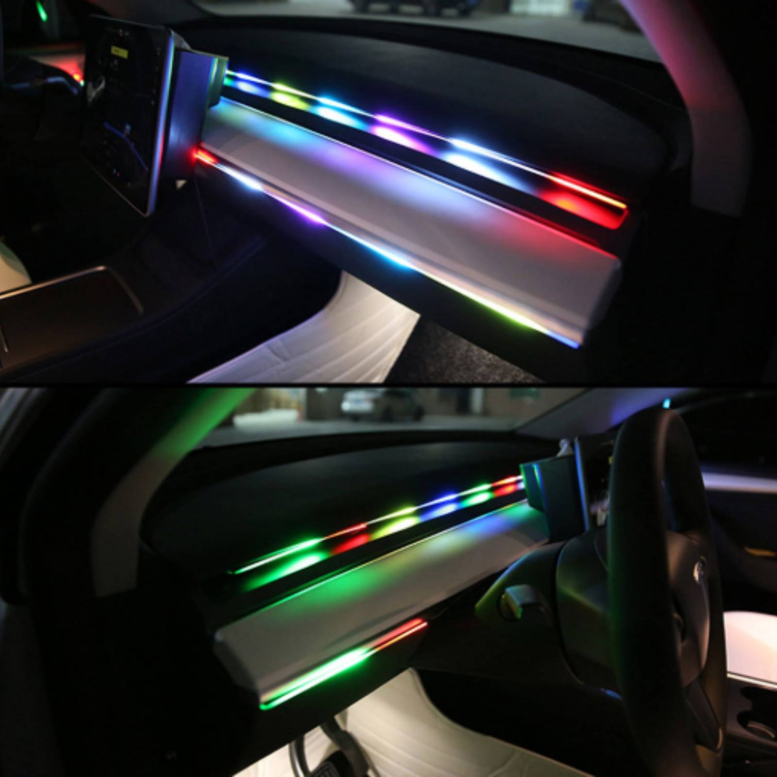 6-delige acryl auto-interieur  - Led Ambient Interior Car Lights App Control recensie en prijs