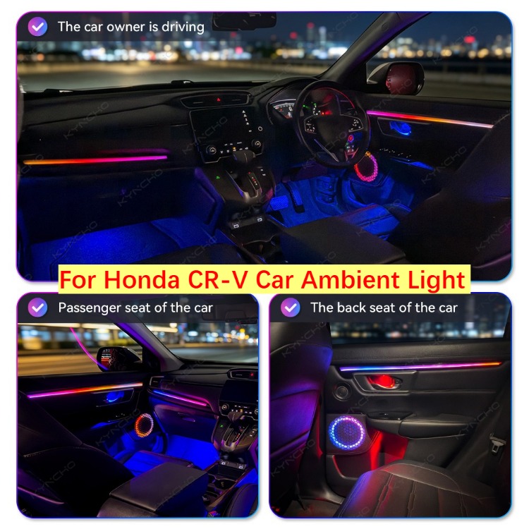 KYNCHO voor Honda Serie Auto A - Led Ambient Interior Car Lights App Control recensie en prijs