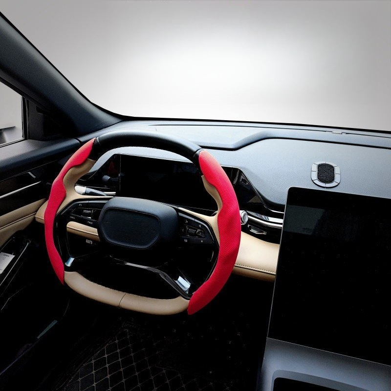 PU Lederen Auto Stuurhoes Gesc - Car Steering Wheel Cover Anti Slip Breathable recensie en prijs